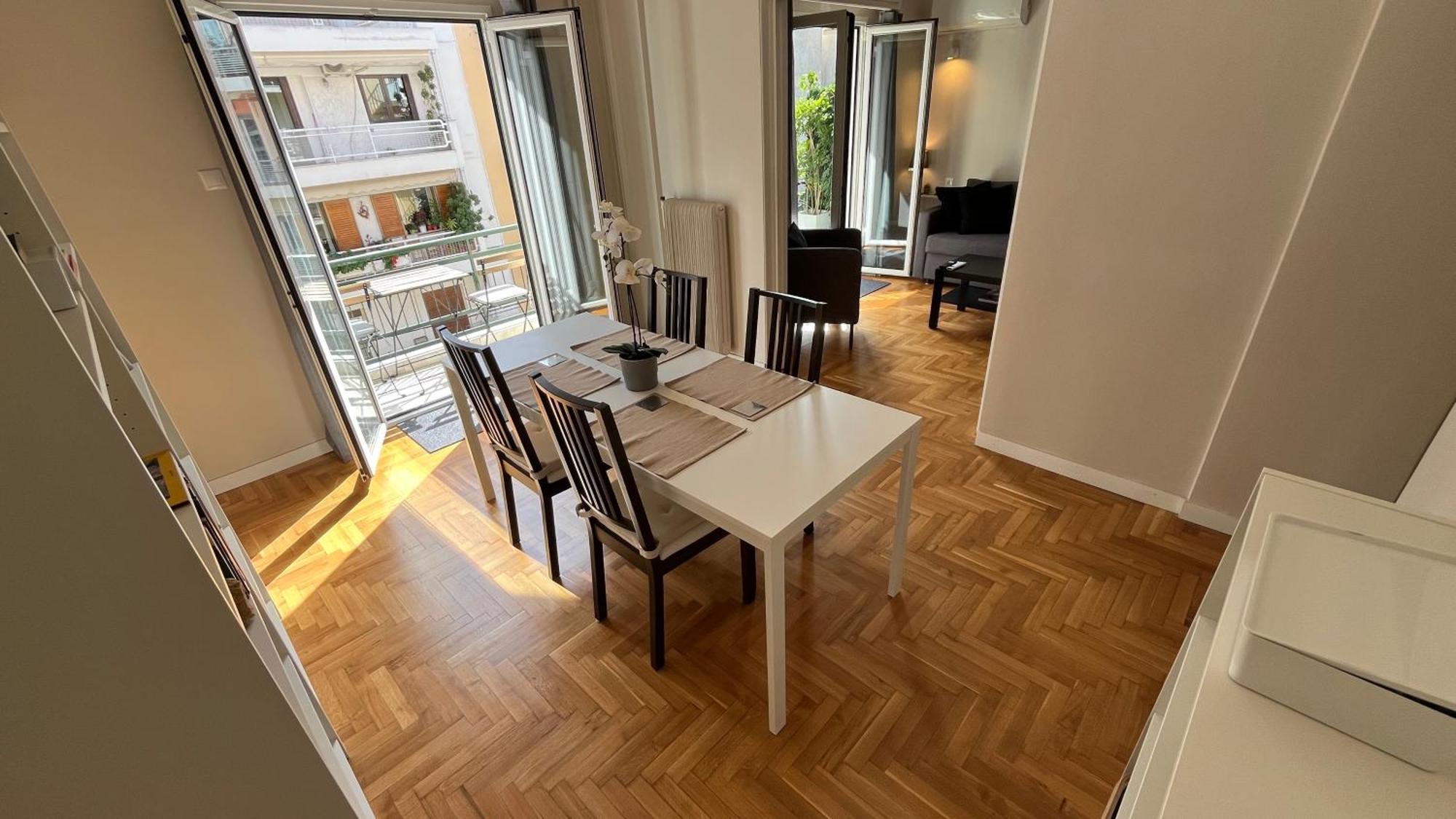 4 Newly Renovated Charming Apartments Steps From Panormou Metro Station Атина Стая снимка